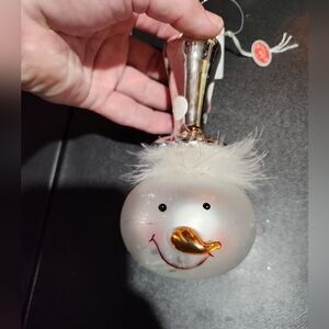 Snowman ornament with tall hat